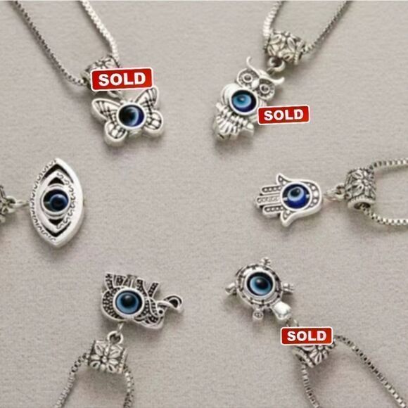 Eye of God Necklace Metal Chains Necklace - Picture 9 of 9